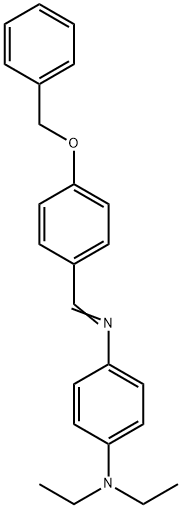 N'-[4-(benzyloxy)benzylidene]-N,N-diethyl-1,4-benzenediamine Struktur