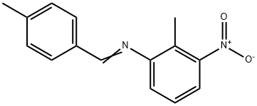 (4-methylbenzylidene)(2-methyl-3-nitrophenyl)amine Struktur