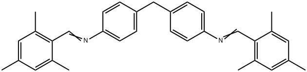 (mesitylmethylene)(4-{4-[(mesitylmethylene)amino]benzyl}phenyl)amine Struktur