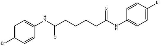 N,N'-bis(4-bromophenyl)hexanediamide Struktur