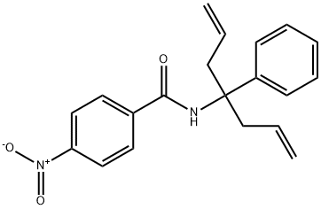 N-(1-allyl-1-phenyl-3-buten-1-yl)-4-nitrobenzamide Struktur