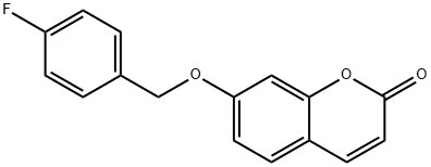 7-((4-fluorobenzyl)oxy)-2H-chromen-2-one Struktur