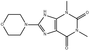 1,3-Dimethyl-8-morpholin-4-yl-3,7-dihydro-purine-2,6-dione Struktur