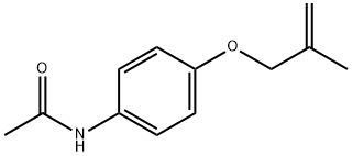 N-[4-(2-methylprop-2-enoxy)phenyl]acetamide Struktur