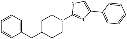 2-(4-benzylpiperidin-1-yl)-4-phenyl-1,3-thiazole Struktur