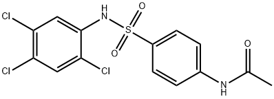 Acetamide, N-[4-[[(2,4,5-trichlorophenyl)amino]sulfonyl]phenyl]- Struktur