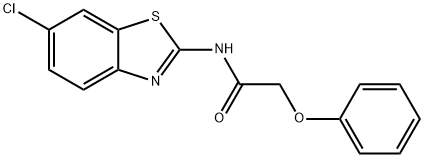 N-(6-chlorobenzo[d]thiazol-2-yl)-2-phenoxyacetamide Struktur