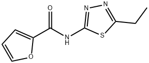 N-(5-ethyl-1,3,4-thiadiazol-2-yl)furan-2-carboxamide Struktur