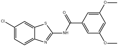 N-(6-chlorobenzo[d]thiazol-2-yl)-3,5-dimethoxybenzamide Struktur