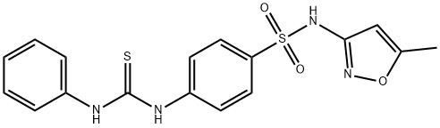 4-[(anilinocarbonothioyl)amino]-N-(5-methyl-3-isoxazolyl)benzenesulfonamide Struktur