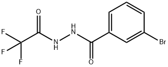 3-bromo-N'-(trifluoroacetyl)benzohydrazide Struktur