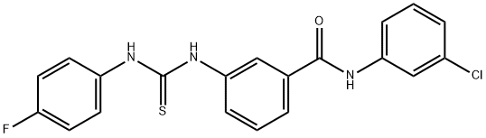 N-(3-chlorophenyl)-3-({[(4-fluorophenyl)amino]carbonothioyl}amino)benzamide Struktur