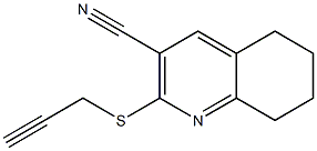 2-(2-propyn-1-ylsulfanyl)-5,6,7,8-tetrahydro-3-quinolinecarbonitrile Struktur