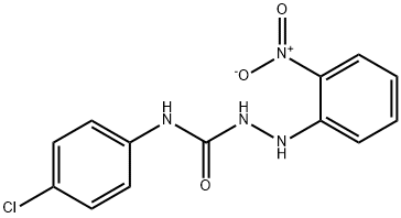 N-(4-chlorophenyl)-2-(2-nitrophenyl)hydrazinecarboxamide Struktur