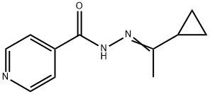 N'-(1-cyclopropylethylidene)isonicotinohydrazide Struktur