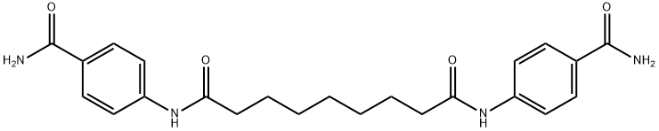 N,N'-bis[4-(aminocarbonyl)phenyl]nonanediamide Struktur