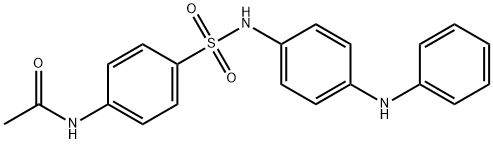 N-(4-{[(4-anilinophenyl)amino]sulfonyl}phenyl)acetamide Struktur