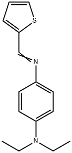 N,N-diethyl-N'-(2-thienylmethylene)-1,4-benzenediamine Struktur