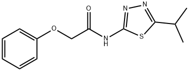 N-(5-isopropyl-1,3,4-thiadiazol-2-yl)-2-phenoxyacetamide Struktur