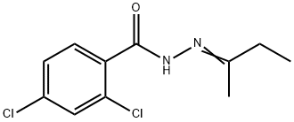 2,4-dichloro-N'-(1-methylpropylidene)benzohydrazide Struktur