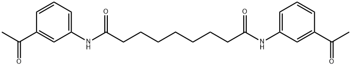 N,N'-bis(3-acetylphenyl)nonanediamide Struktur