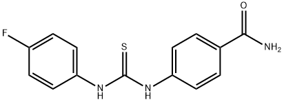 4-({[(4-fluorophenyl)amino]carbonothioyl}amino)benzamide Struktur