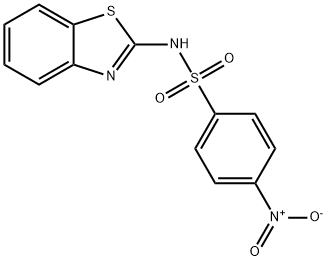 N-(benzo[d]thiazol-2-yl)-4-nitrobenzenesulfonamide Struktur