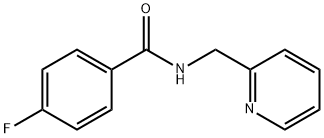 4-fluoro-N-(2-pyridinylmethyl)benzamide Struktur