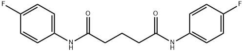 N,N'-bis(4-fluorophenyl)pentanediamide Struktur