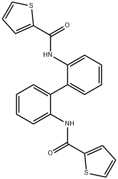 N,N'-2,2'-biphenyldiyldi(2-thiophenecarboxamide) Struktur