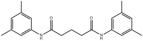 N,N'-bis(3,5-dimethylphenyl)pentanediamide Struktur