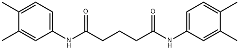 N,N'-bis(3,4-dimethylphenyl)pentanediamide Struktur