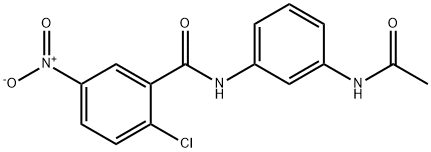 N-[3-(acetylamino)phenyl]-2-chloro-5-nitrobenzamide Struktur