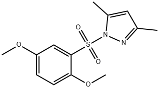 1-(2,5-dimethoxyphenyl)sulfonyl-3,5-dimethylpyrazole Struktur