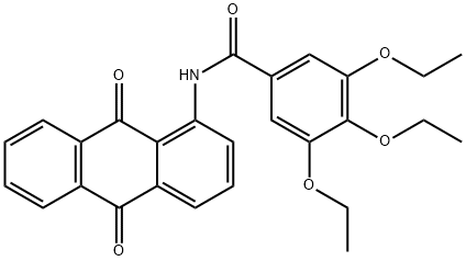 N-(9,10-dioxo-9,10-dihydroanthracen-1-yl)-3,4,5-triethoxybenzamide Struktur