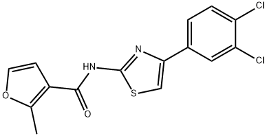 N-[4-(3,4-dichlorophenyl)-1,3-thiazol-2-yl]-2-methylfuran-3-carboxamide Struktur