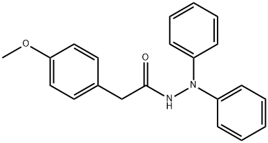 2-(4-methoxyphenyl)-N',N'-diphenylacetohydrazide Struktur