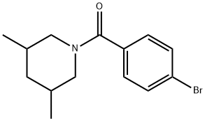 (4-bromophenyl)(3,5-dimethylpiperidin-1-yl)methanone Struktur