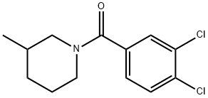 (3,4-dichlorophenyl)-(3-methylpiperidin-1-yl)methanone Struktur