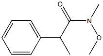 N-methoxy-N-methyl-2-phenylpropanamide Struktur