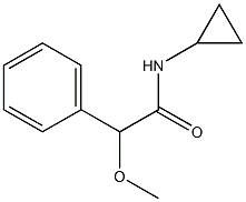 N-cyclopropyl-2-methoxy-2-phenylacetamide Struktur