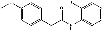 N-(2-iodophenyl)-2-(4-methoxyphenyl)acetamide Struktur