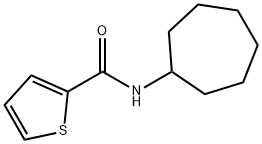 N-cycloheptylthiophene-2-carboxamide Struktur