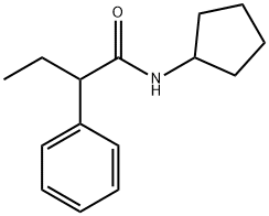 N-cyclopentyl-2-phenylbutanamide Struktur