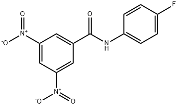 N-(4-Fluorophenyl)-3,5-dinitrobenzamide, 97% Struktur