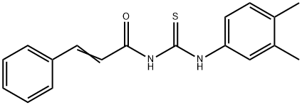 N-{[(3,4-dimethylphenyl)amino]carbonothioyl}-3-phenylacrylamide Struktur