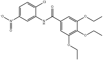 N-(2-chloro-5-nitrophenyl)-3,4,5-triethoxybenzamide Struktur