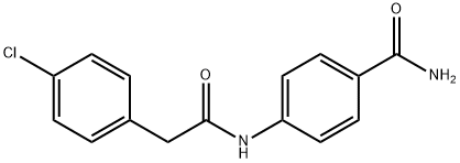 4-{[(4-chlorophenyl)acetyl]amino}benzamide Struktur