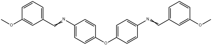 (3-methoxybenzylidene)(4-{4-[(3-methoxybenzylidene)amino]phenoxy}phenyl)amine Struktur