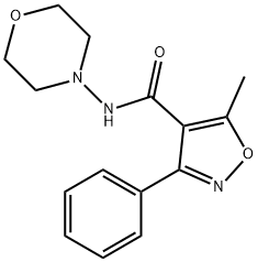 5-methyl-N-morpholin-4-yl-3-phenyl-1,2-oxazole-4-carboxamide Struktur